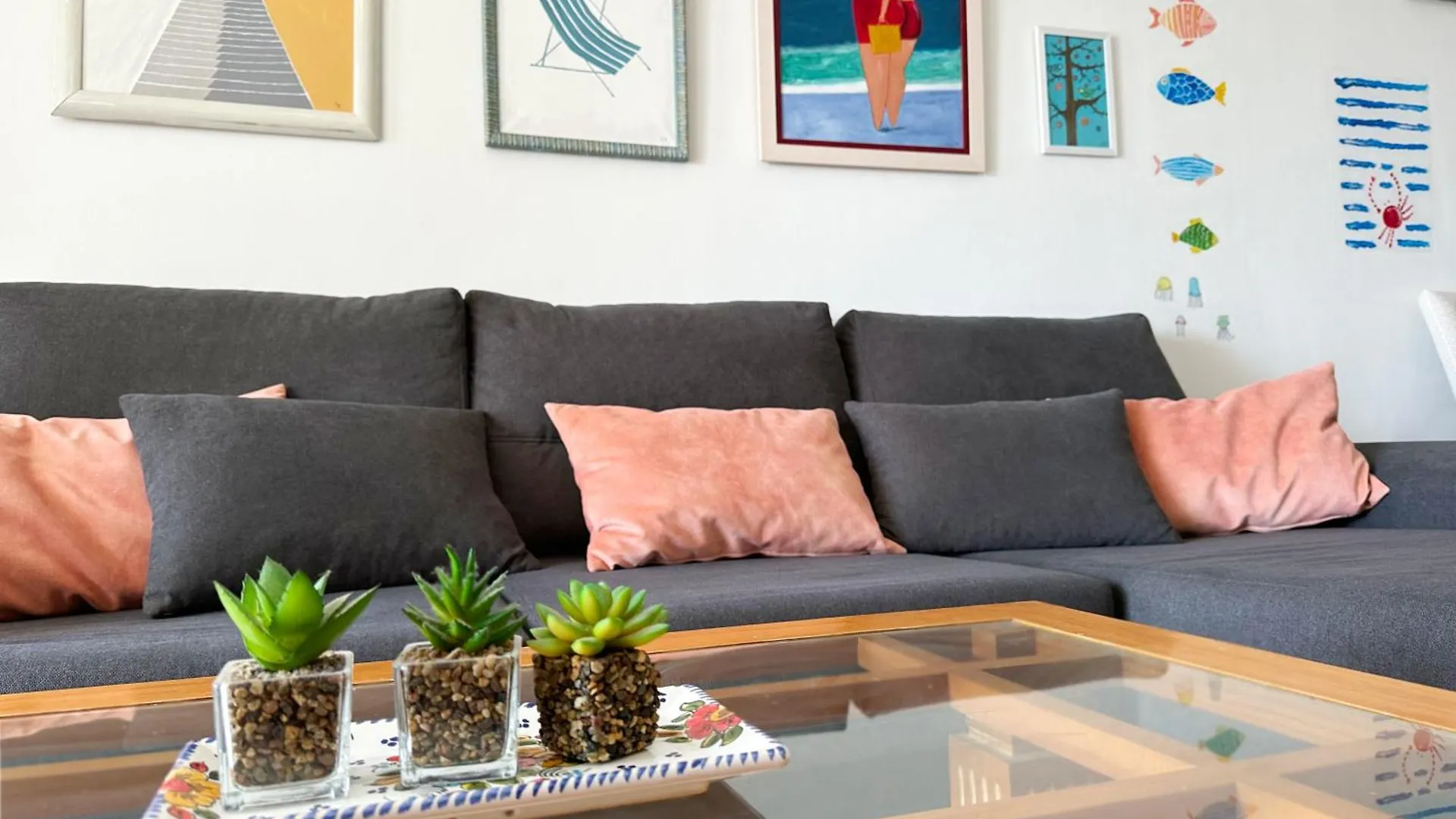 Relaxing Ocean View, Spacious Art Apartment With Large Terrace, Near Best Costa Adeje Beaches 0*, Costa Adeje (Tenerife) Ισπανία